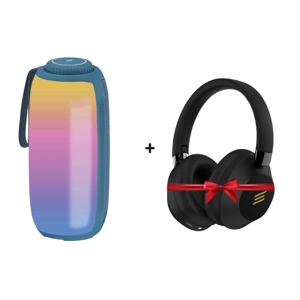 Smartix Premium Portable Speaker SounPod X Blue + Premium Wireless headphone Combo Offer