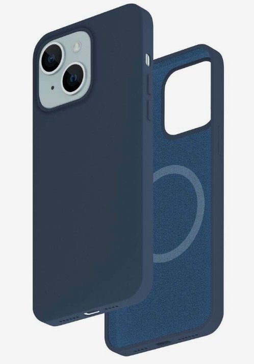 Smartix Premium Silicone Magnetic Case for iPhone 15 Blue