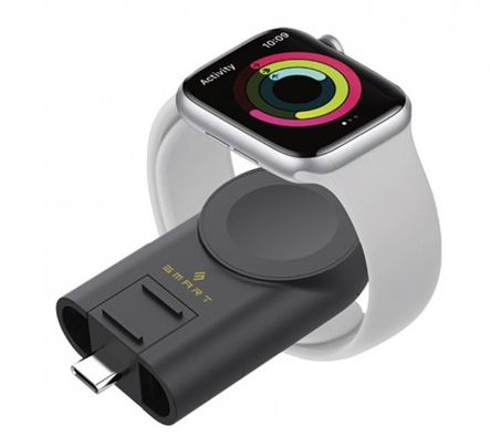 Smartix Premium Wireless Watch Charger Multi Angle adjustable USB-A Adaptor included.