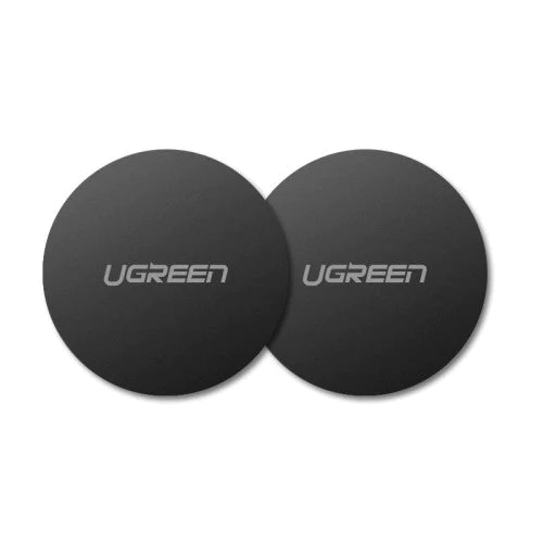 UGREEN Metal Plate for Magnetic Phone Stand 2 Pack Rounded - Black