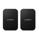 UGREEN Rectangular Metal Plate for Magnetic Phone Stand 2 Pack - Black