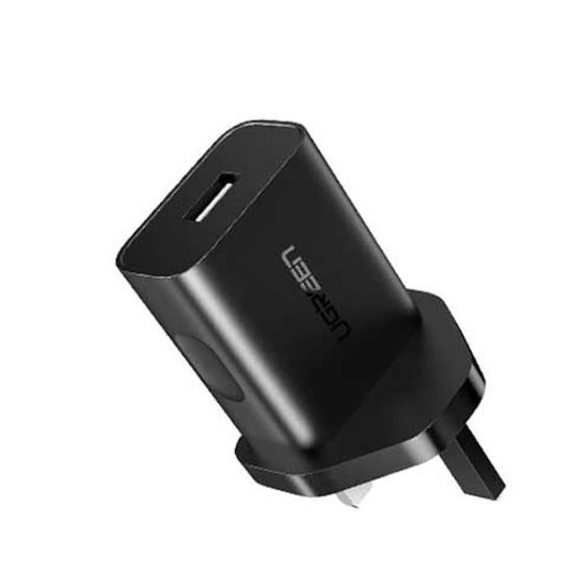 Ugreen wall charger 18w Fast usb charger 3.0 - Black