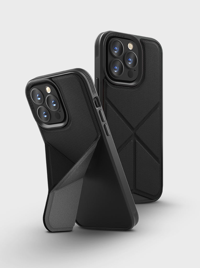 Uniq Hybrid Transforma Case for iPhone 13 Pro - Ebony - Black