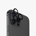 Uniq Optix iPhone 15 Pro Aluminium Camera Lens Protector - Midnight - Black