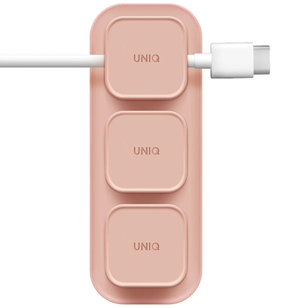 UNIQ POD MAGNETIC Cable ORGANIZERS AND BASE - BLUSH PINK