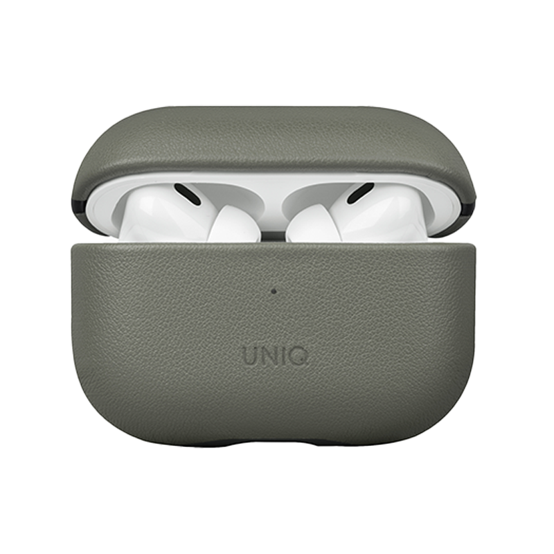 Uniq Terra Genuine Leather AirPods Pro 2nd Gen 2022 Case - Lichen Green