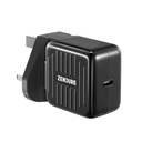 Zendure SuperPort 20W Wall Charger with US + UK Plug - Black