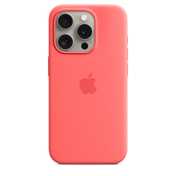 Apple iPhone 15 Pro Silicone Case with MagSafe - Guava