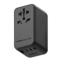 Momax 140W 4-Port Travel Adapter (Black)