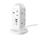 Momax OnePlug 7-Outlet Power Strip With USB (White)