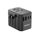 Momax 1-World PD35W 5 ports + AC Travel Adapter (Black)