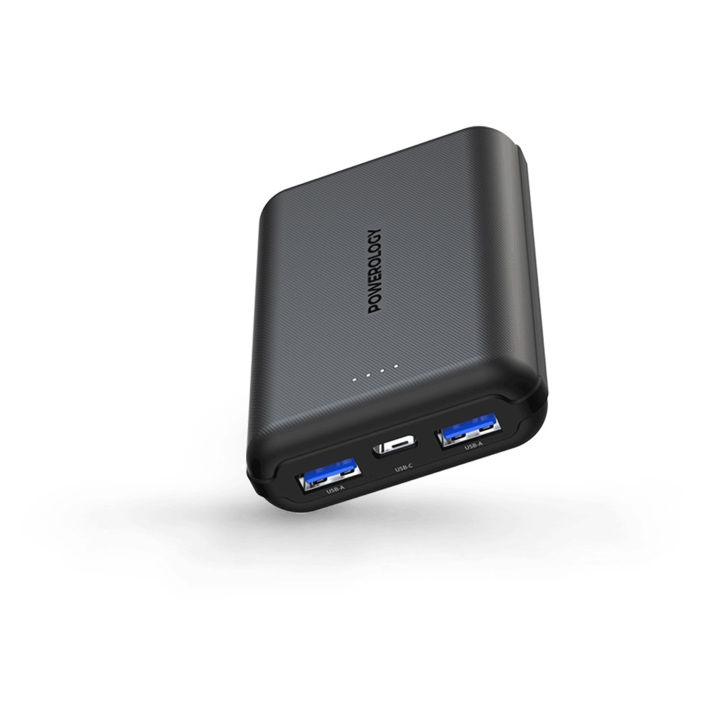 Powerology PowerBank 10000mAh Power Delivery & Quick Charge 3.0 - Black