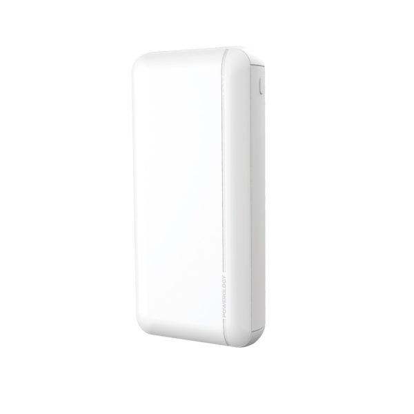 Powerology 20000mAh Quick Charging Power Bank - White