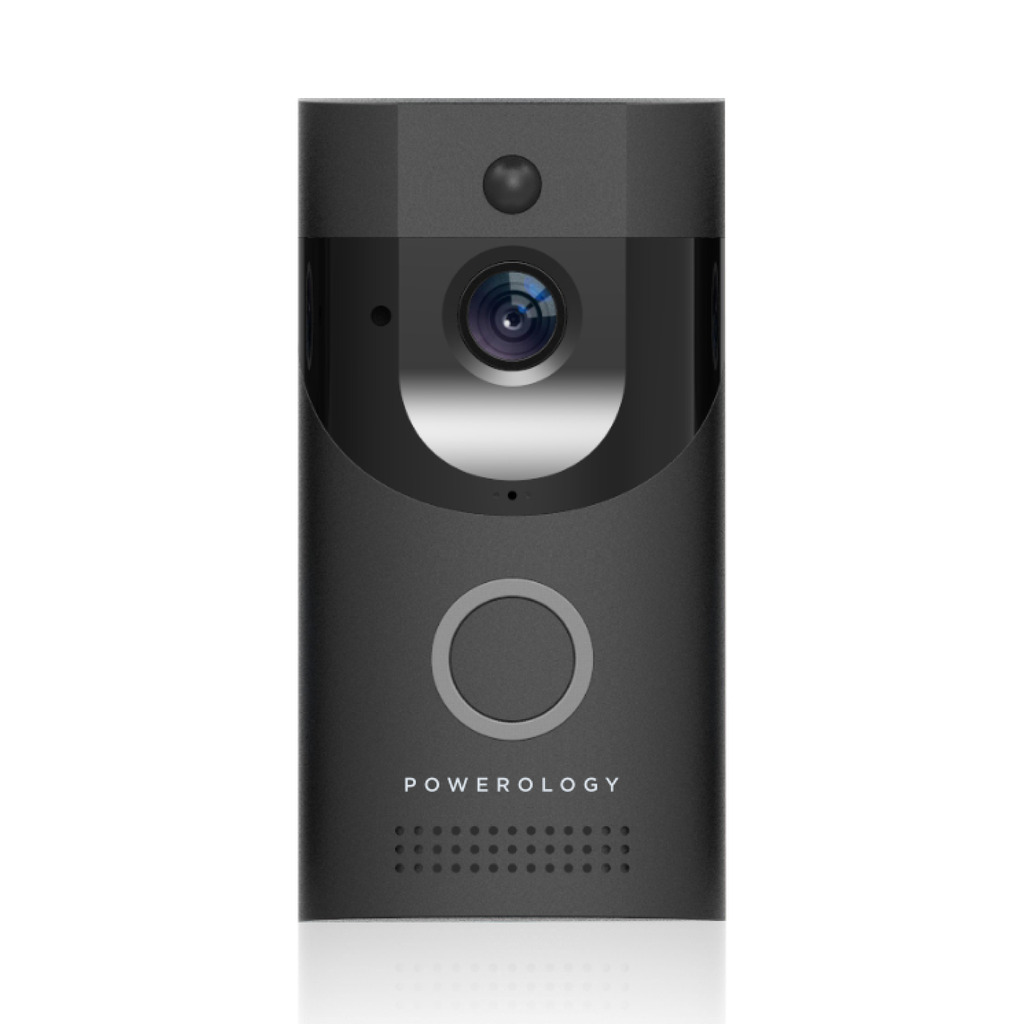 Powerology Smart Video Doorbell - Black