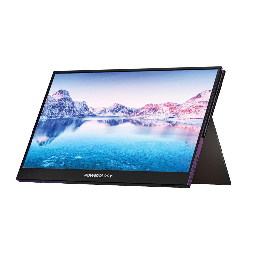 Powerology Portable Monitor Ultra-Slim Full HD 15.6" - Black