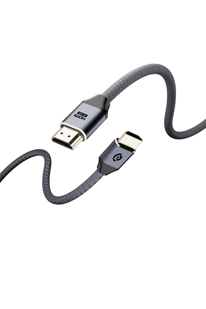 Powerology 8K HDMI Braided Cable 2M - Gray