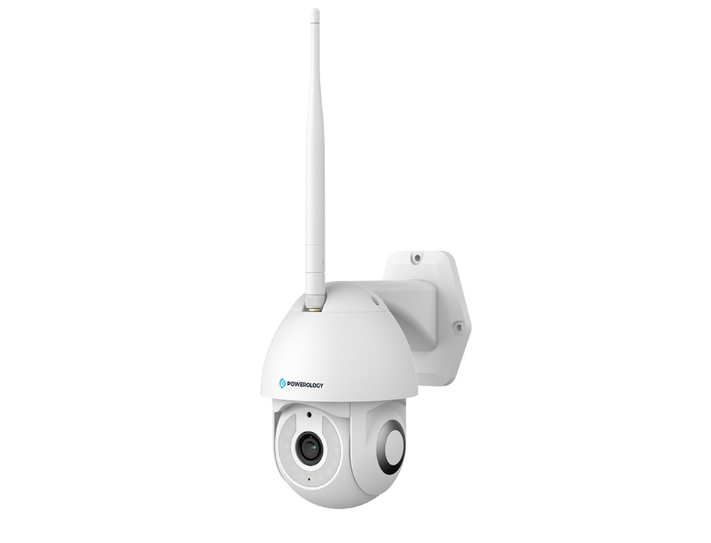 Powerology 4G Outdoor Camera Vertical & Horizontal Tilt - White