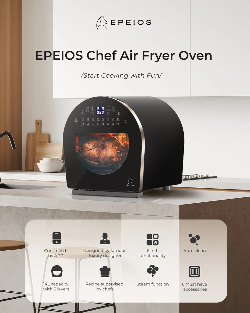 Epeios FoElem Chef - Air/Steam Fry Oven