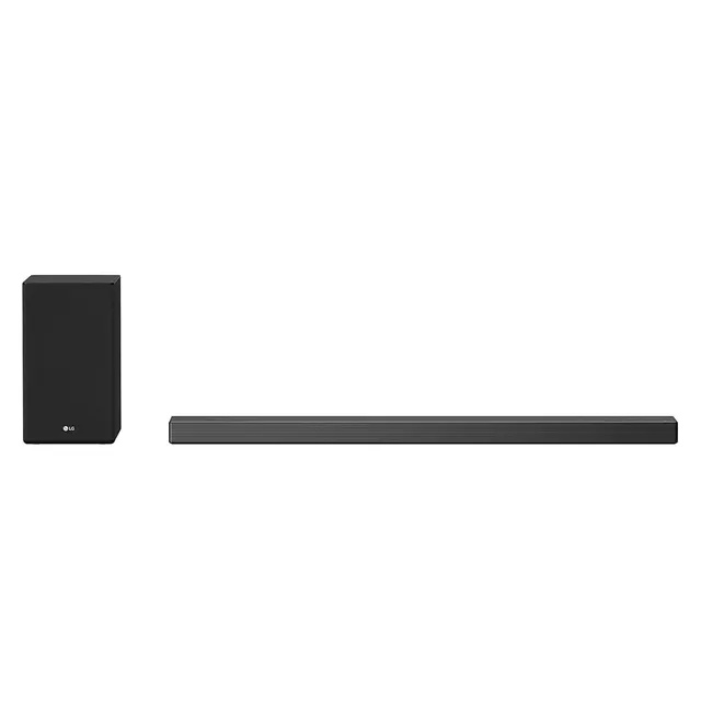 LG Sound bar, SN9Y, 5.1.2Ch / 520W, MERIDIAN, Dolby Atmos & Vision, dtsX, 2 Up-Firing speakers,4K Pass through