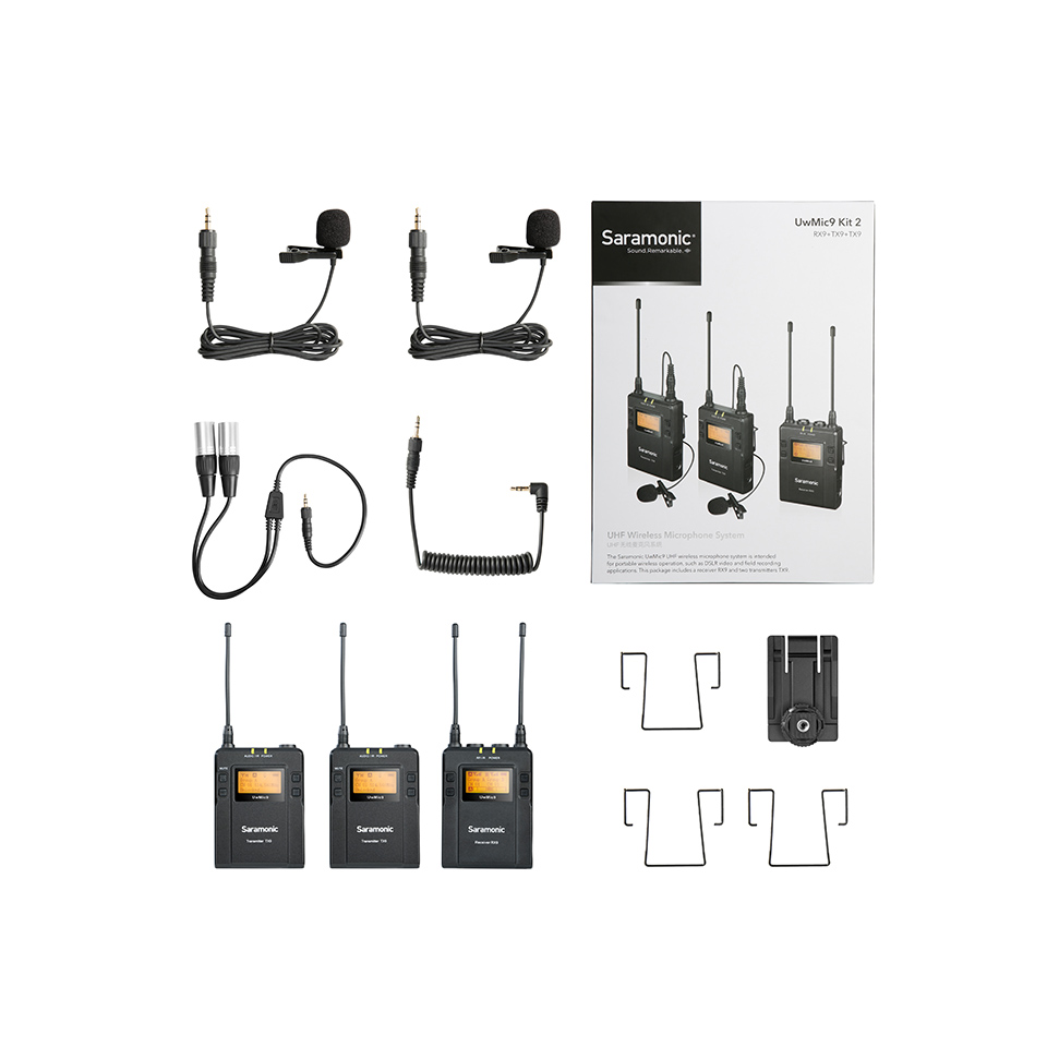 Saramonic Dual Channel UHF Wireless Microphone Kit UwMic9 Kit2