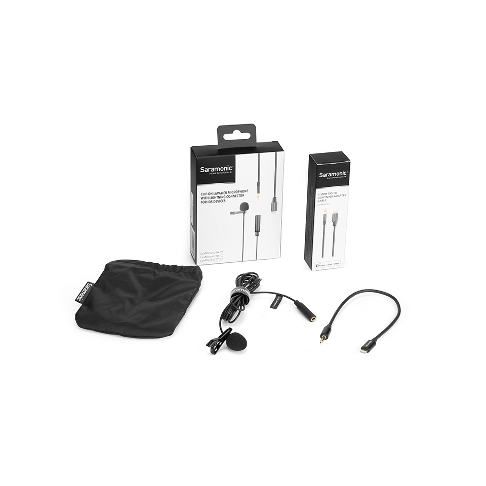 Saramonic Lavalier Microphone with detachable lightning connector LavMicro U1A