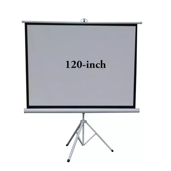 Portable Projection Screen With Tripple Stand 120-inch (Matte White)