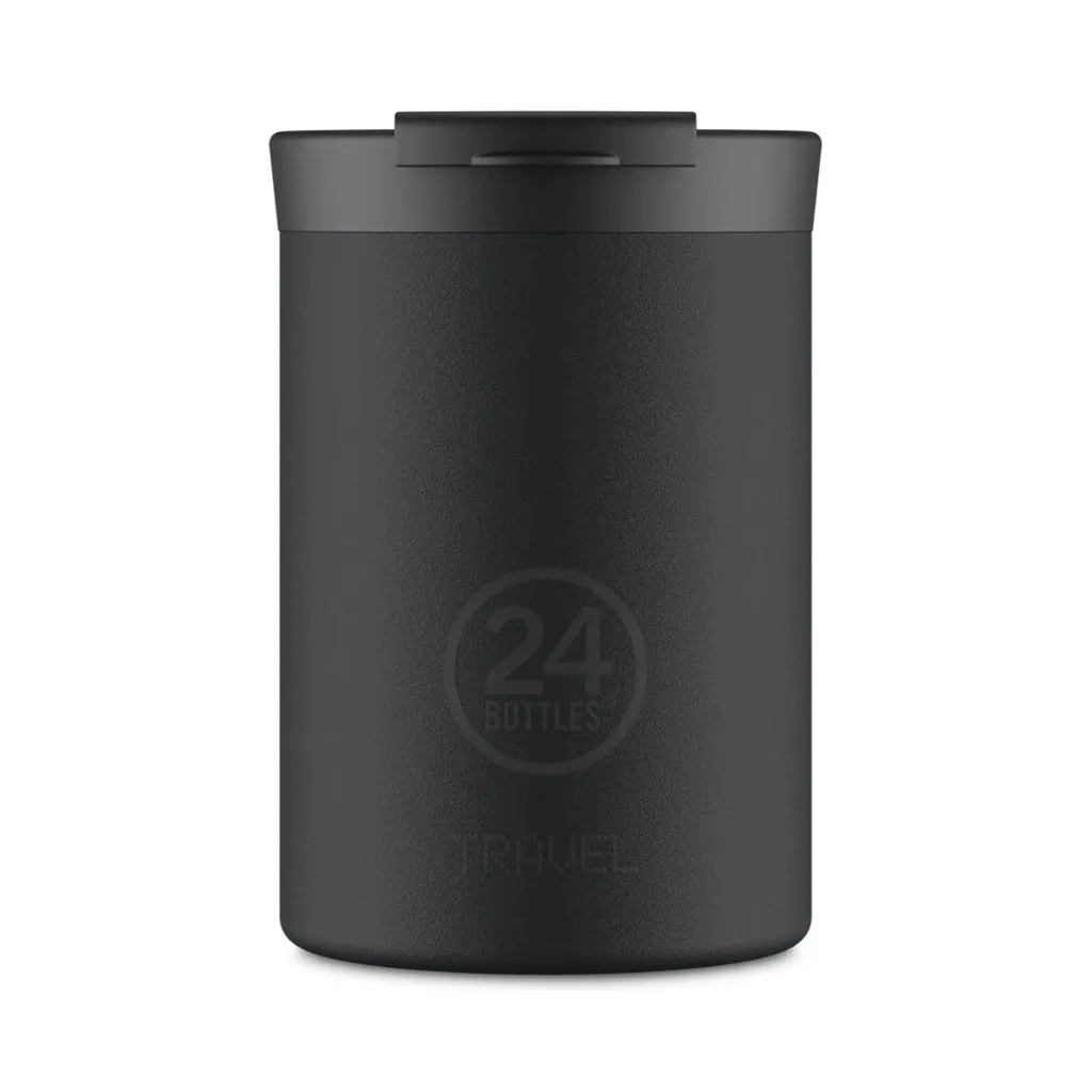 24Bottles Travel Tumbler 350ml Stone Tuxedo Black