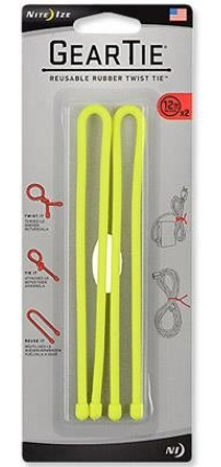 NiteIze Gear Tie® Reusable Rubber Twist Tie 18 in. - 2 Pack