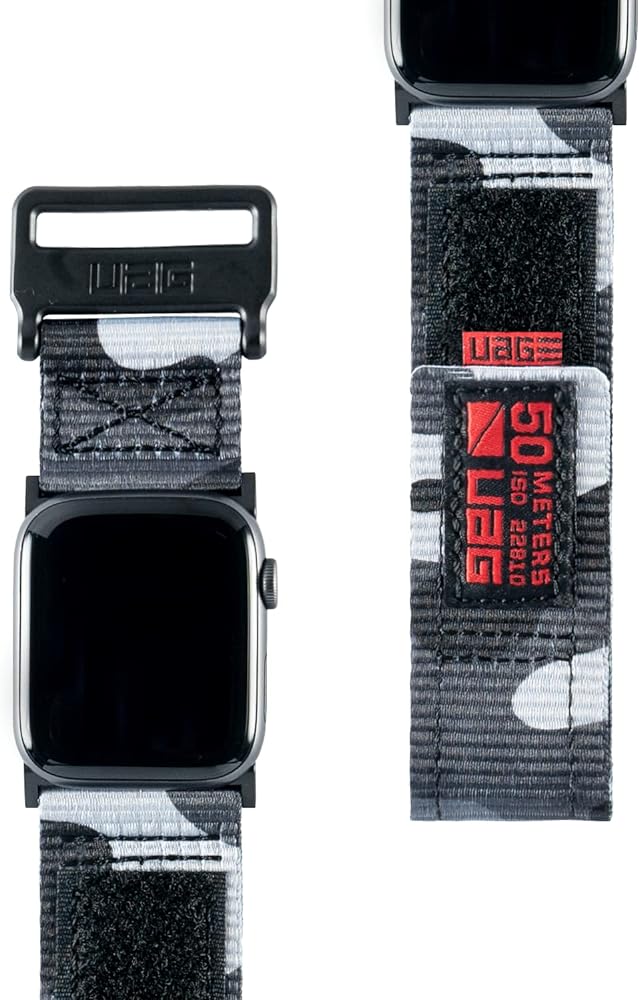 UAG Apple Watch 45mm/44mm/42mm/Ultra Active Strap (Midnight Camo)