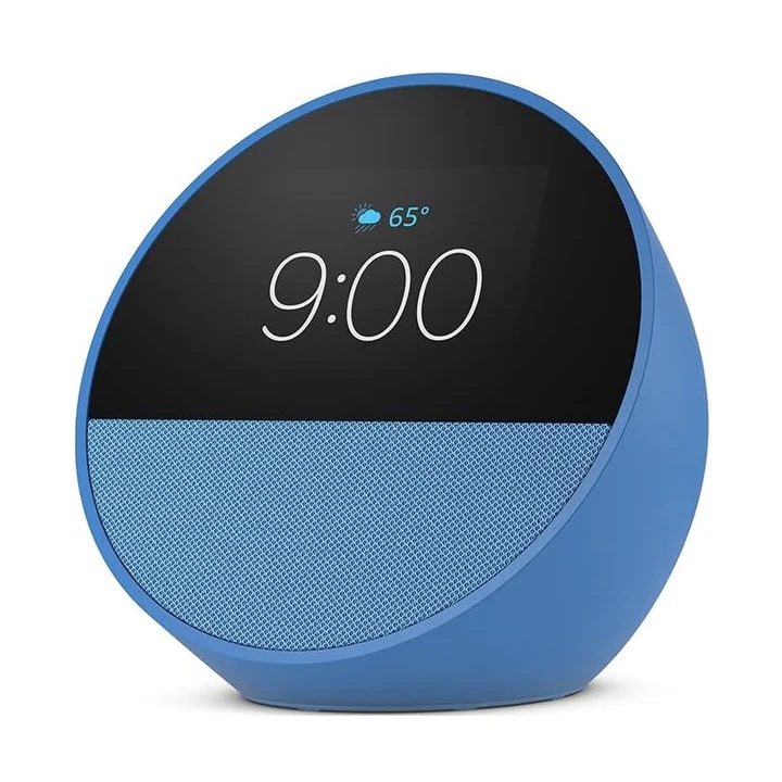 Amazon Echo Spot Smart Alarm Clock - Blue