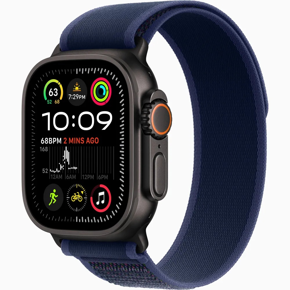 Apple Watch Ultra 2 GPS + Cellular 49mm BLack Titanium Case Blue Trail Loop M/L