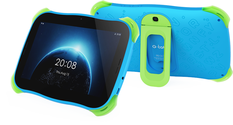 G-Tab Q6 7-Inch WIFI KIDS, Quad Core, 2+32GB, 2+2Mp, 3000mAh, IPS LCD - Blue