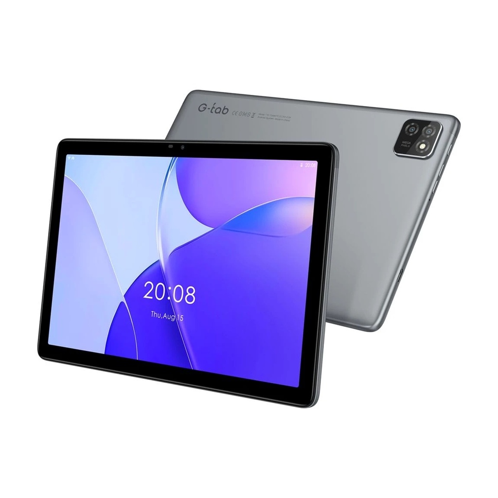 G-Tab T10 10.1-Inch 4G, T310 Quad Core, 4+64GB, 2+5Mp Camera, 1280*800, 5000mAh Battery, with Case - Gray