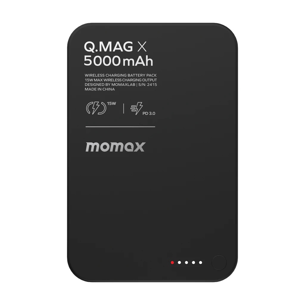 Momax Q.Mag X 5000mAh Wireless Battery Pack - Black