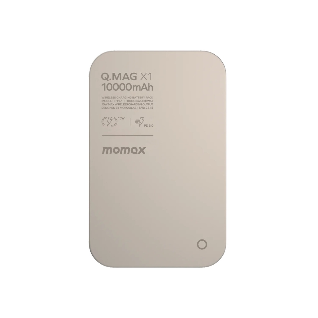 Momax Q.Mag X1 10000mAh Wireless Battery Pack - Titanium