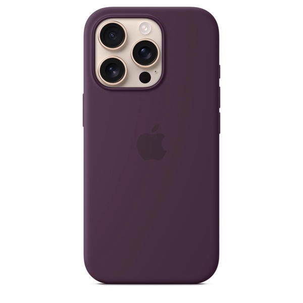 Apple iPhone 16 Pro Silicone Case with MagSafe - Plum