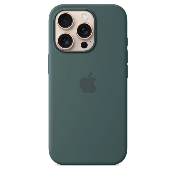 Apple iPhone 16 Pro Silicone Case with MagSafe - Lake Green