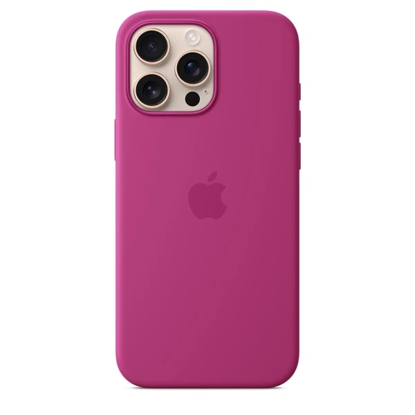 Apple iPhone 16 Pro Max Silicone Case with MagSafe - Fuchsia