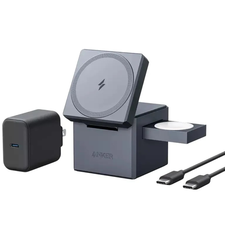 Anker 3-in-1 Cube with MagSafe - Gray