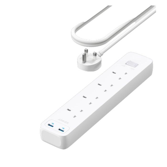 Anker 322 USB Power Strip - White