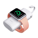 iWalk LinkPod Watch | Portable Phone and Apple Watch Charger [Built-In Lightning Cable] 9000mAh Capacity Built-in Cable:Lightning Built-in Magnetic:Apple Watch - White