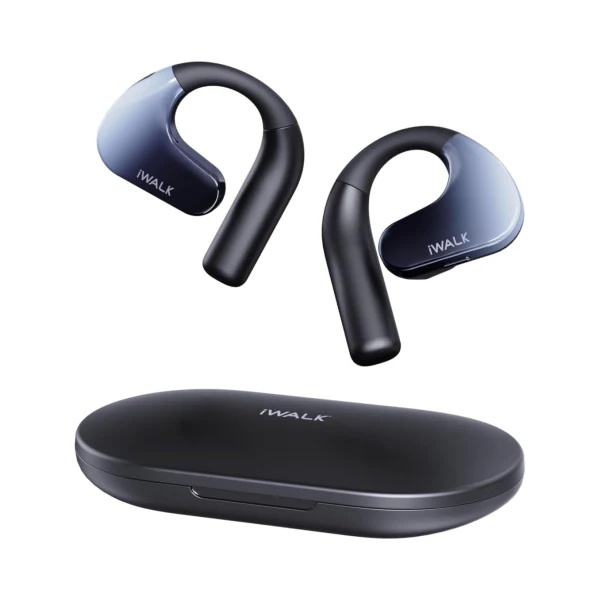 iWalk Amour Duo Candy Open Ear Headphones | Bluetooth 5.3 Headphones 60H Playtime - Black