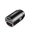 Aukey 30W PD Metal Dual Port Fast Car Charger with PPS & QC 3.0 - Black