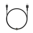 Aukey Braided Nylon Sync USB-C to Lightning Cable 0.9m - Black