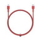 Aukey MFI Braided Nylon USB-C To Lightning Cable 2m /6.6ft - RED