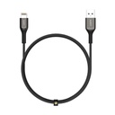 Aukey MFI USB-ATo Lightning Kevlar Cable - 1.2 Meter - Black