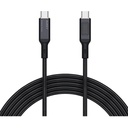 Aukey Nylon Braided USB-C To USB-C Cable 1.8m - Black