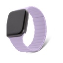 Decoded Apple Watch 49/45/44/42 mm Series 1 8/SE/Ultra Silicone Magnet Traction Strap Lite Lavender