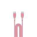 Momax 1 Link USB-C To USB-C 1.2m / Support 60W Charger + Data Transfer Cable - Pink