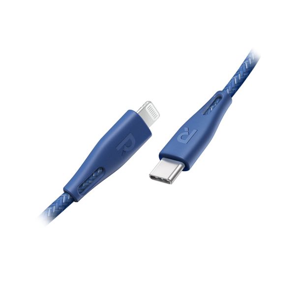 RAVPower USB-C to Lightning 2m Nylon - Blue